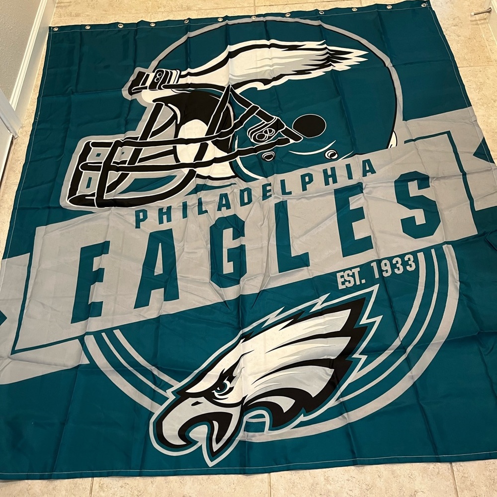 Philadelphia eagles shower curtain
